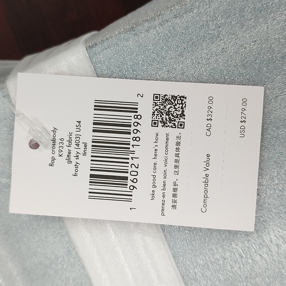 Kate Spade Frosty Sky Tinsel Flap Crossbody - Picture 5 of 9